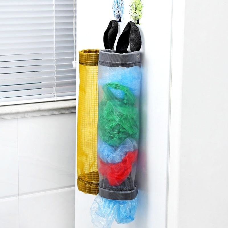 ホーム 食料品バッグ ホルダー ウォール マウント プラスチック バッグ ホルダー
