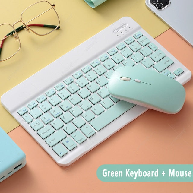 Support Bluetooth Keyboard Russian Arabic Korean Spanish Teclado Keyboard for Android Samsung Windows Apple Mac iPad Keyboard