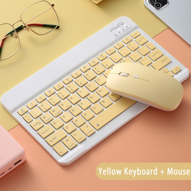Support Bluetooth Keyboard Russian Arabic Korean Spanish Teclado Keyboard for Android Samsung Windows Apple Mac iPad Keyboard