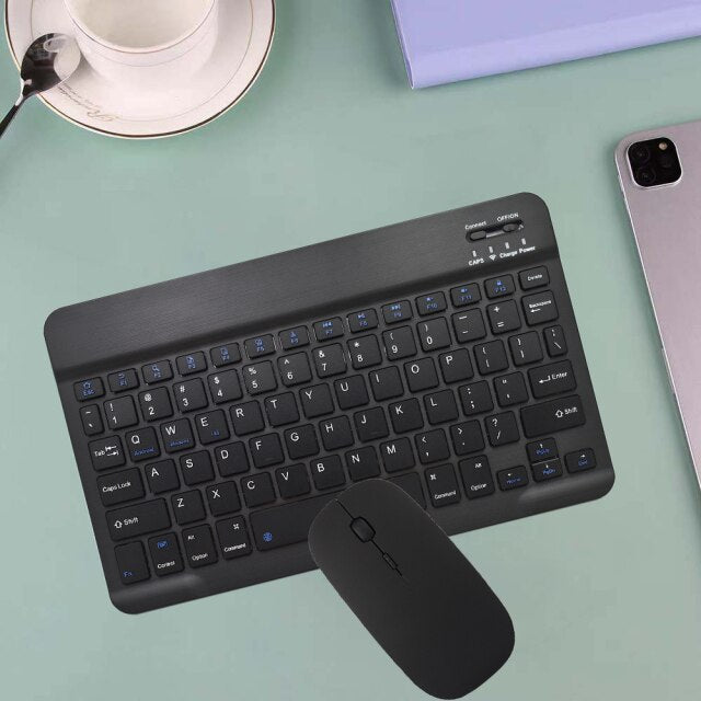 Support Bluetooth Keyboard Russian Arabic Korean Spanish Teclado Keyboard for Android Samsung Windows Apple Mac iPad Keyboard