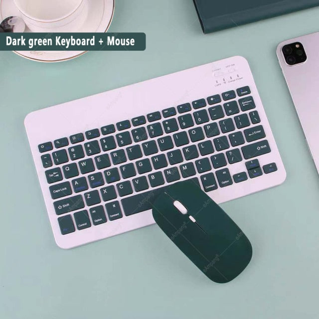 Support Bluetooth Keyboard Russian Arabic Korean Spanish Teclado Keyboard for Android Samsung Windows Apple Mac iPad Keyboard