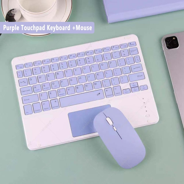Support Bluetooth Keyboard Russian Arabic Korean Spanish Teclado Keyboard for Android Samsung Windows Apple Mac iPad Keyboard