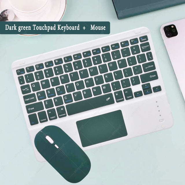 Support Bluetooth Keyboard Russian Arabic Korean Spanish Teclado Keyboard for Android Samsung Windows Apple Mac iPad Keyboard