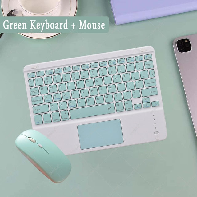 Support Bluetooth Keyboard Russian Arabic Korean Spanish Teclado Keyboard for Android Samsung Windows Apple Mac iPad Keyboard